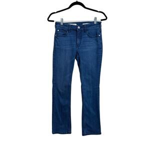 Pilcro by Anthropologie Women's Dark Wash Denim High-Rise Bootcut Jeans Size 26